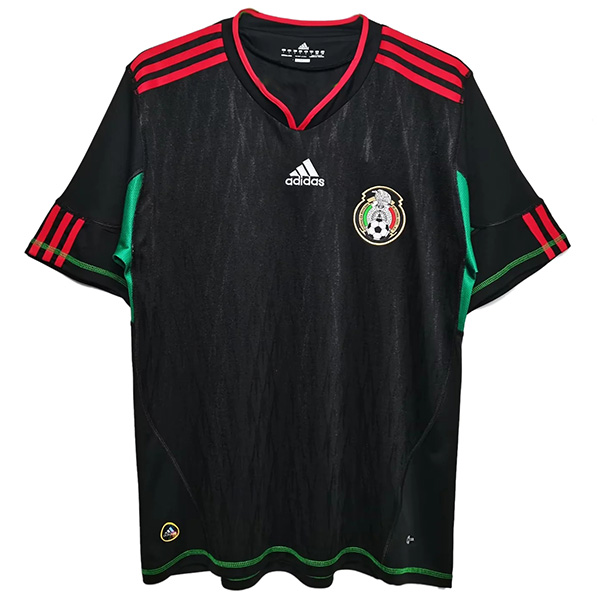 Mexico maillot rétro noir uniforme de football kit de football pour hommes chemise haute de sport 2010